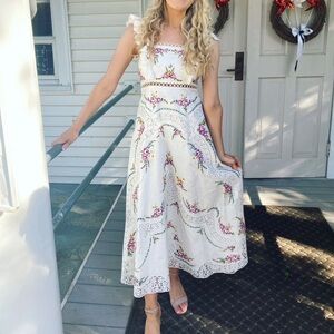 Zimmermann White Floral Dress